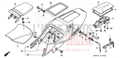 SEAT/SEAT COWL VTR1000SP2 de 2002